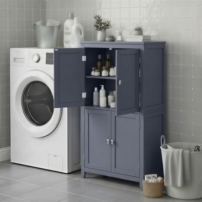 Freestanding storage cabinet with adjustable shelves for bathroom - image 36