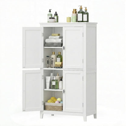 Freestanding storage cabinet with adjustable shelves for bathroom - image 18