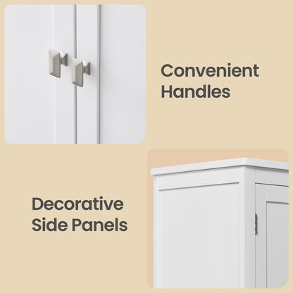 Freestanding storage cabinet with adjustable shelves for bathroom - image 23