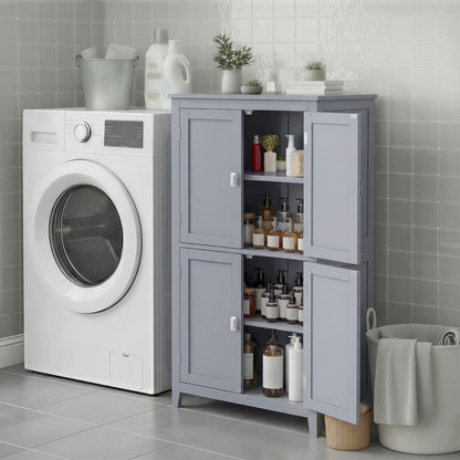 Freestanding storage cabinet with adjustable shelves for bathroom - image 12