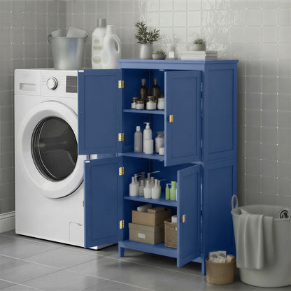 Freestanding storage cabinet with adjustable shelves for bathroom - image 4