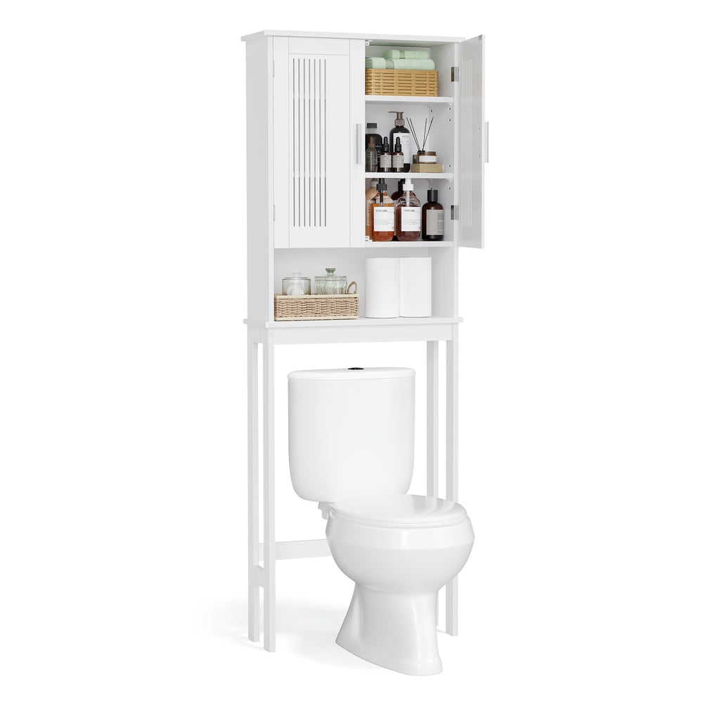 White Over-the-Toilet Storage Cabinet - image 1