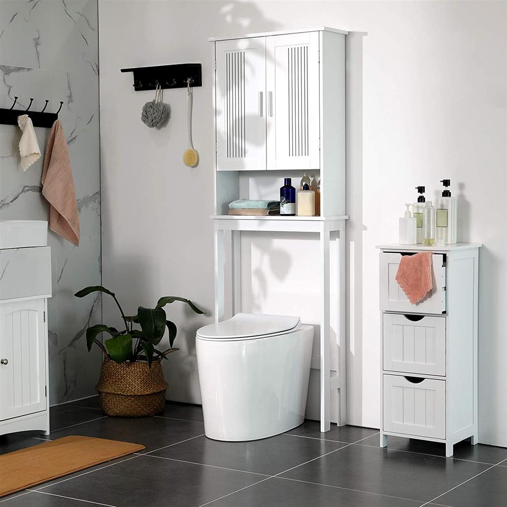 White Over-the-Toilet Storage Cabinet - image 3