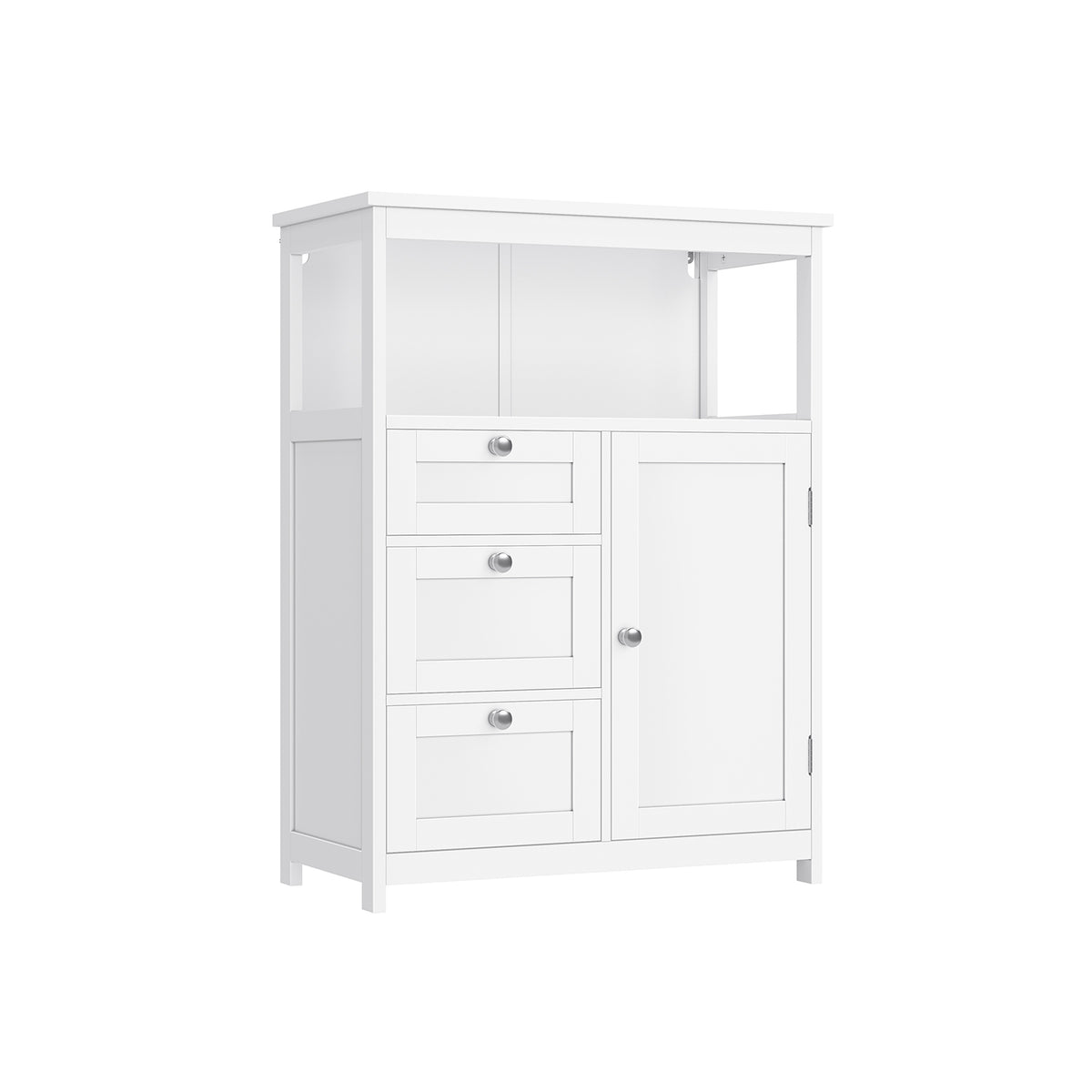 Bathroom Floor Storage Cabinet with 3 Drawers