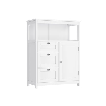 Bathroom Floor Storage Cabinet with 3 Drawers