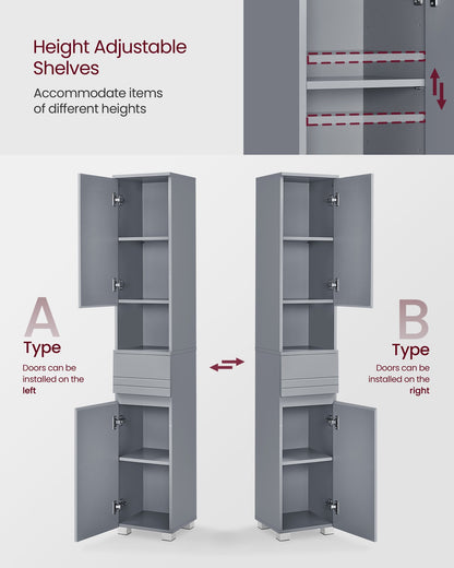 Slim Bathroom Storage Cabinet