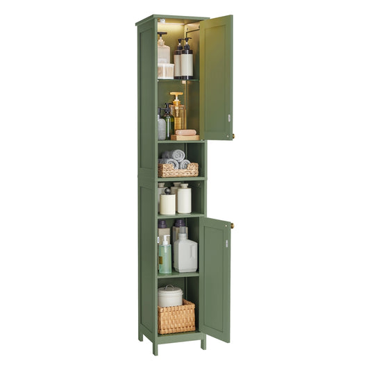 Tall Bathroom Cabinet with Lights - image 1