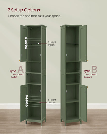 Tall Bathroom Cabinet with Lights - image 2
