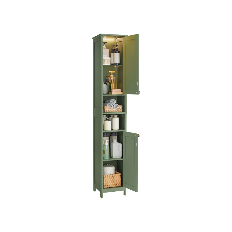 Tall Bathroom Cabinet with Lights - image 8