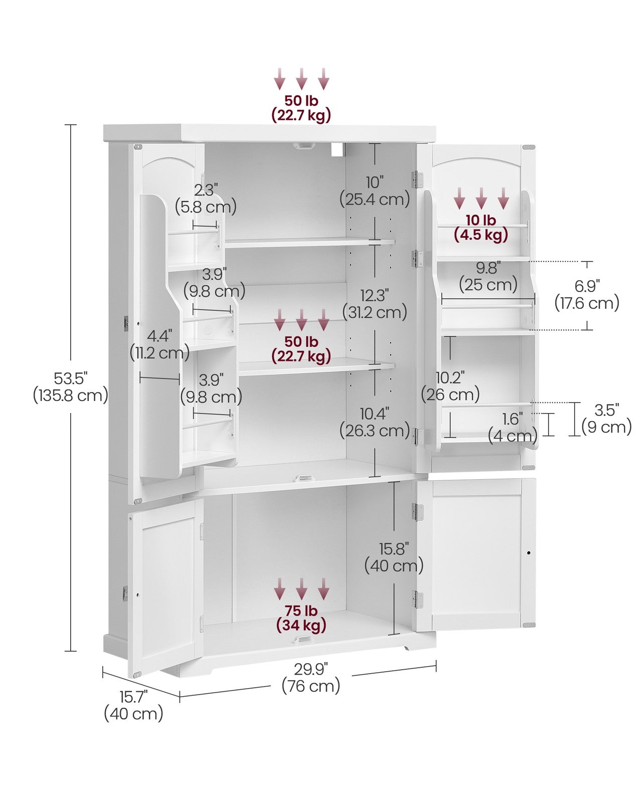 Freestanding Kitchen Pantry Cabinet - image 5
