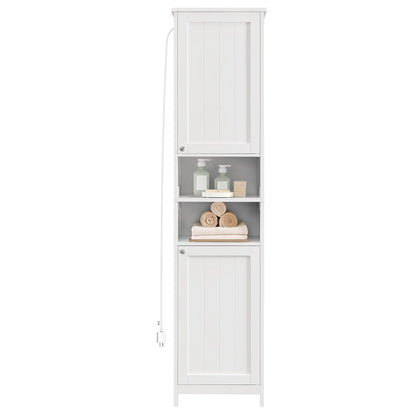 Tall Bathroom Cabinet with Lights