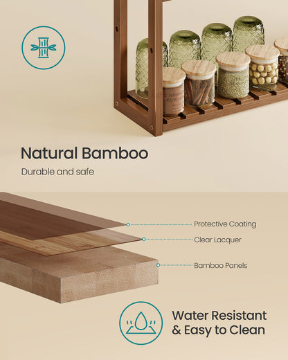 3-Tier Bamboo Bathroom Shelf