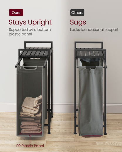 Laundry Sorter with A Pull-Out and Removable Bag, 12.7 Gallons (47 L) - image 10