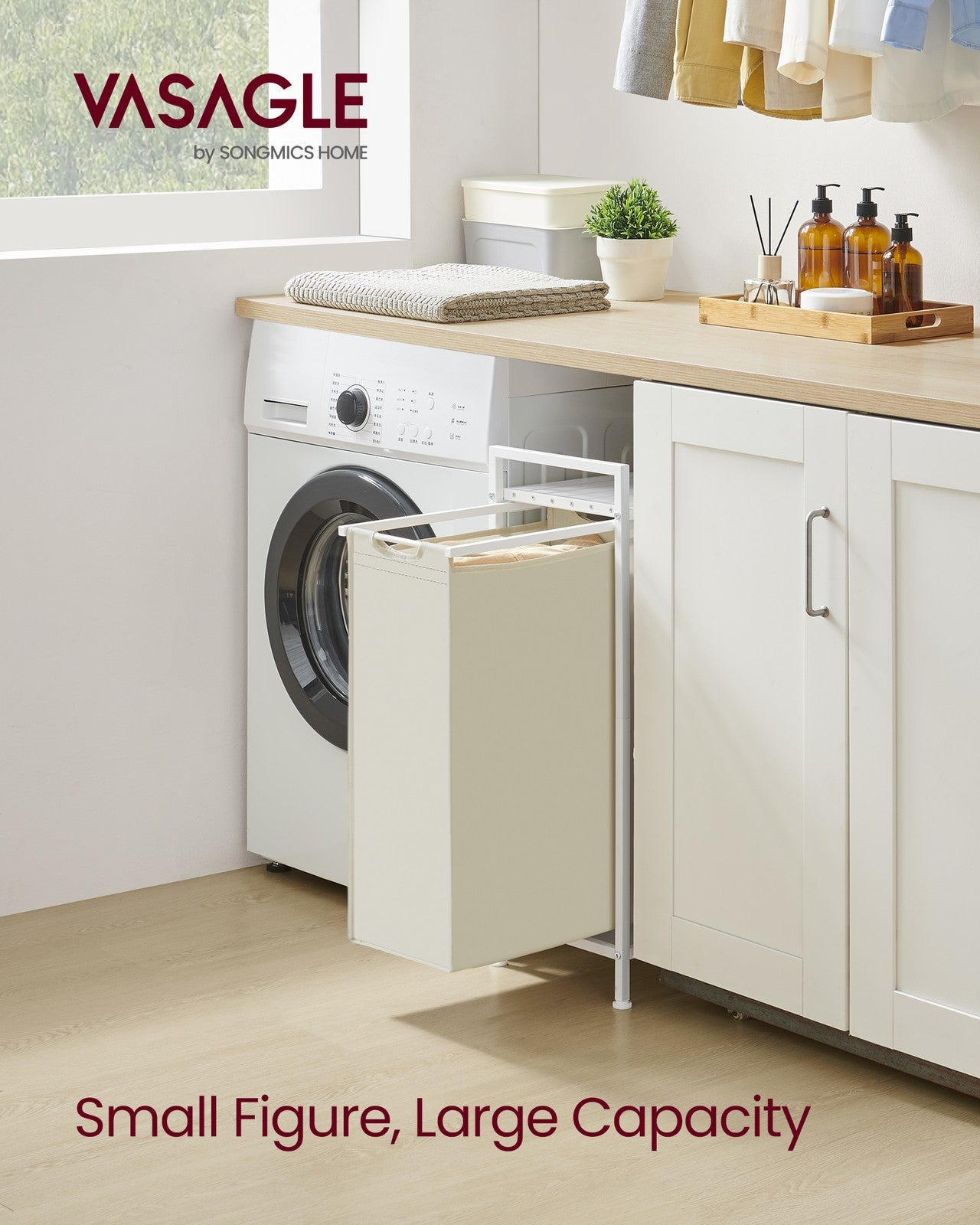 Laundry Sorter with A Pull-Out and Removable Bag, 12.7 Gallons (47 L) - image 14