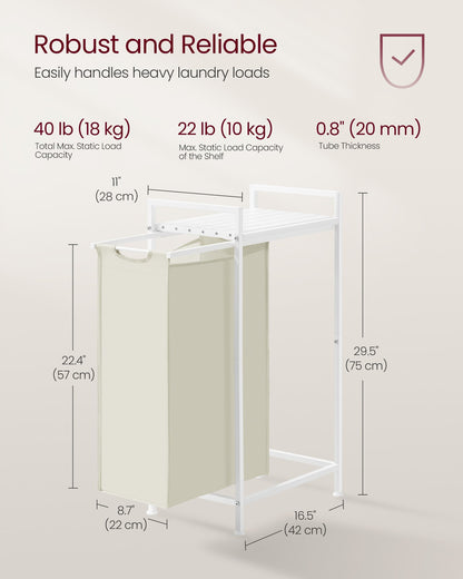 Laundry Sorter with A Pull-Out and Removable Bag, 12.7 Gallons (47 L) - image 17