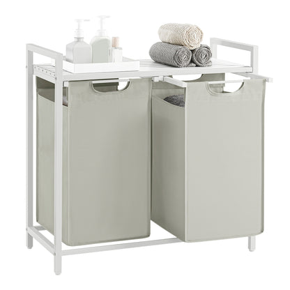 Laundry Hamper with 2 Pull-Out and Removable Bags, 2 x 12.1 Gallons (46L) - image 17