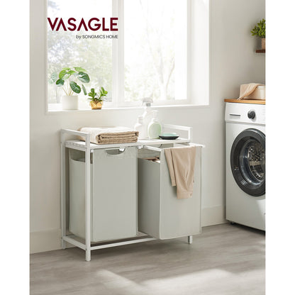 Laundry Hamper with 2 Pull-Out and Removable Bags, 2 x 12.1 Gallons (46L) - image 18