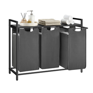 Laundry Hamper with 3 Pull-Out and Removable Bags, 3 x 10 Gallons (38L) - image 24