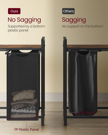 Laundry Hamper with 4 Pull-Out and Removable Bags, 4 x 10.6 Gallons (40L) - image 12
