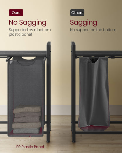 Laundry Hamper with 4 Pull-Out and Removable Bags, 4 x 10.6 Gallons (40L) - image 18