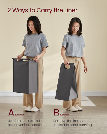 Laundry Hamper with 4 Pull-Out and Removable Bags, 4 x 10.6 Gallons (40L) - image 20