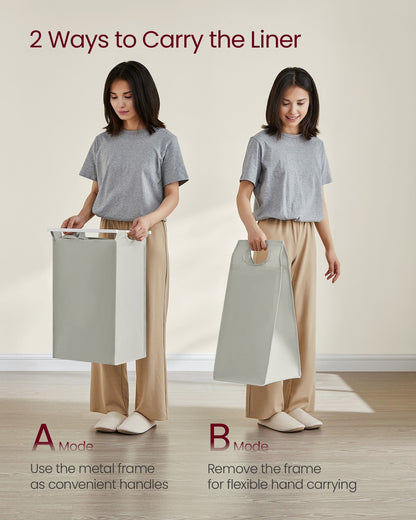 Laundry Hamper with 4 Pull-Out and Removable Bags, 4 x 10.6 Gallons (40L) - image 8