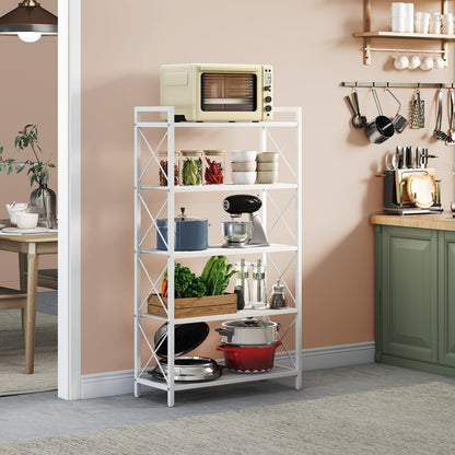 Metal shelving unit for versatile storage for entryway and kitchen - image 2