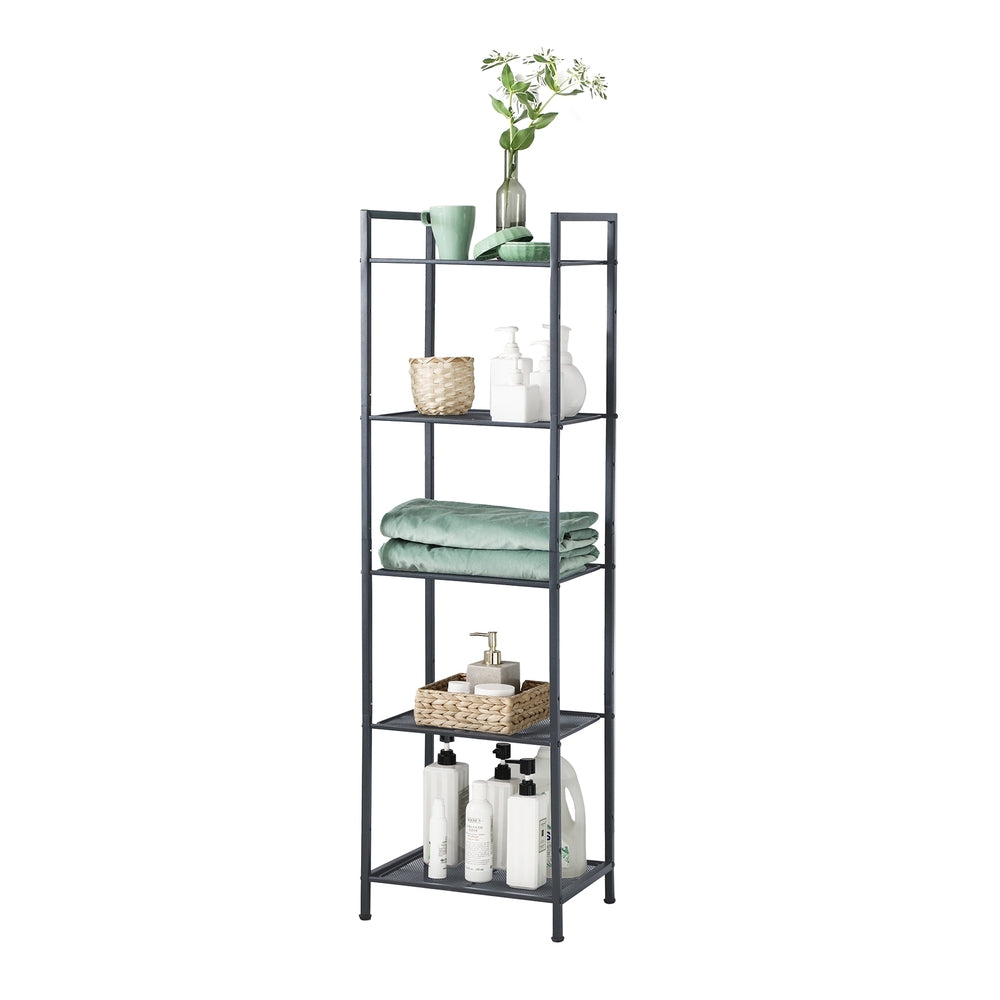 6-Tier Storage Rack, Adjustable Shelf, Classic Black - image 11