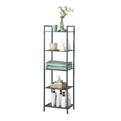 6-Tier Storage Rack, Adjustable Shelf, Classic Black - image 11