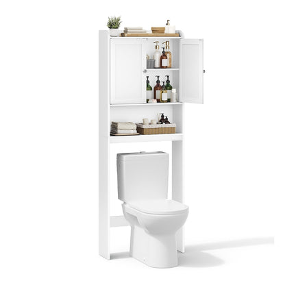 Over Toilet Storage Cabinet, 7.9 x 24. 6 x 70 Inches, Cloud White - image 8