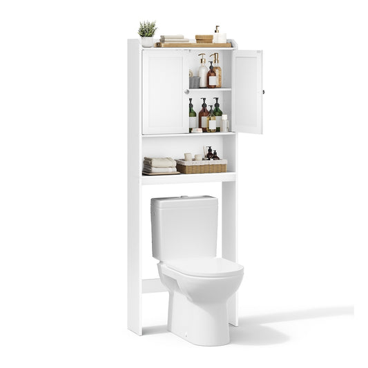 Over Toilet Storage Cabinet, 7.9 x 24. 6 x 70 Inches, Cloud White - image 1
