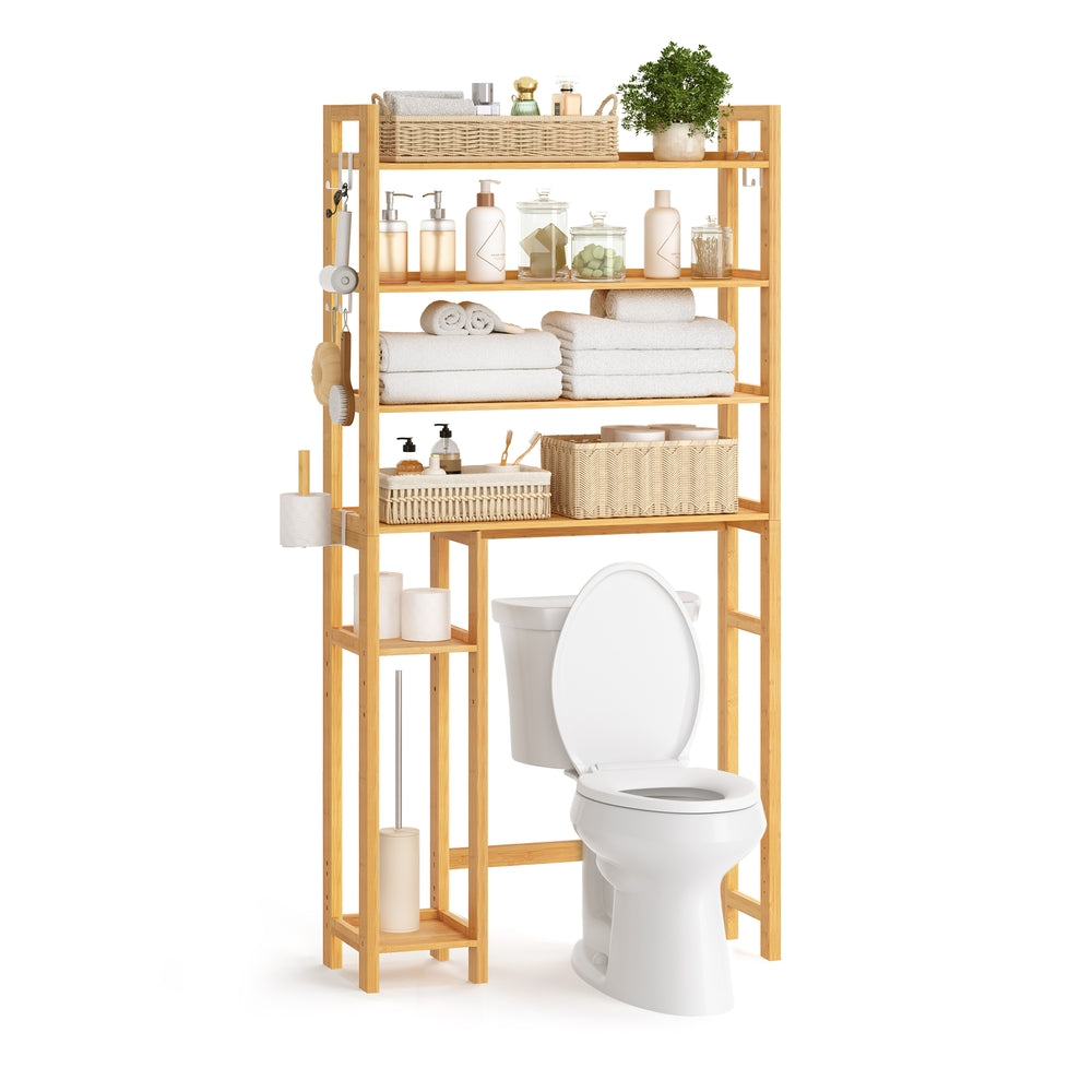 Over the Toilet Storage Shelf with Toilet Paper Holder