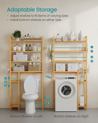 Over the Toilet Storage Shelf with Toilet Paper Holder