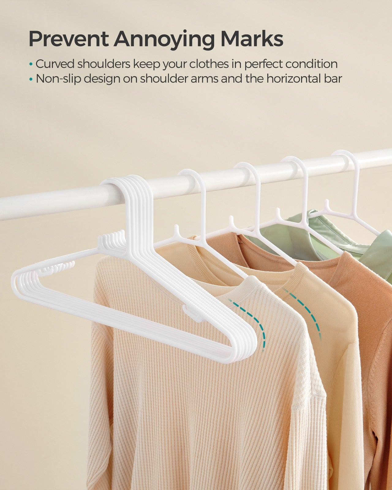 Plastic Clothes Hangers 50 Pack - image 4