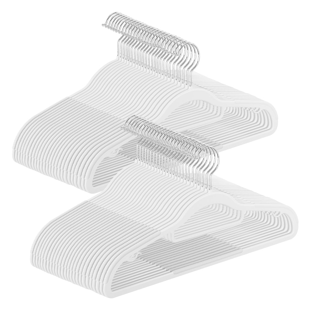 Pack of 50 Heavy-Duty Plastic Hangers with Non-Slip Design - image 1