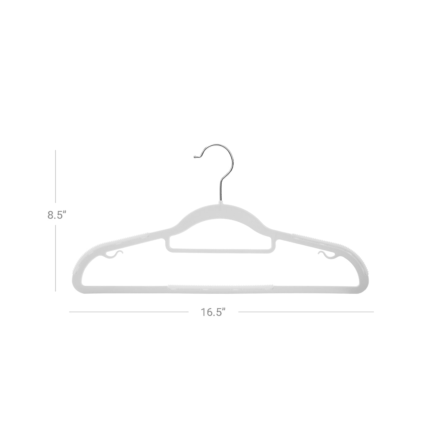 Pack of 50 Heavy-Duty Plastic Hangers with Non-Slip Design - image 12