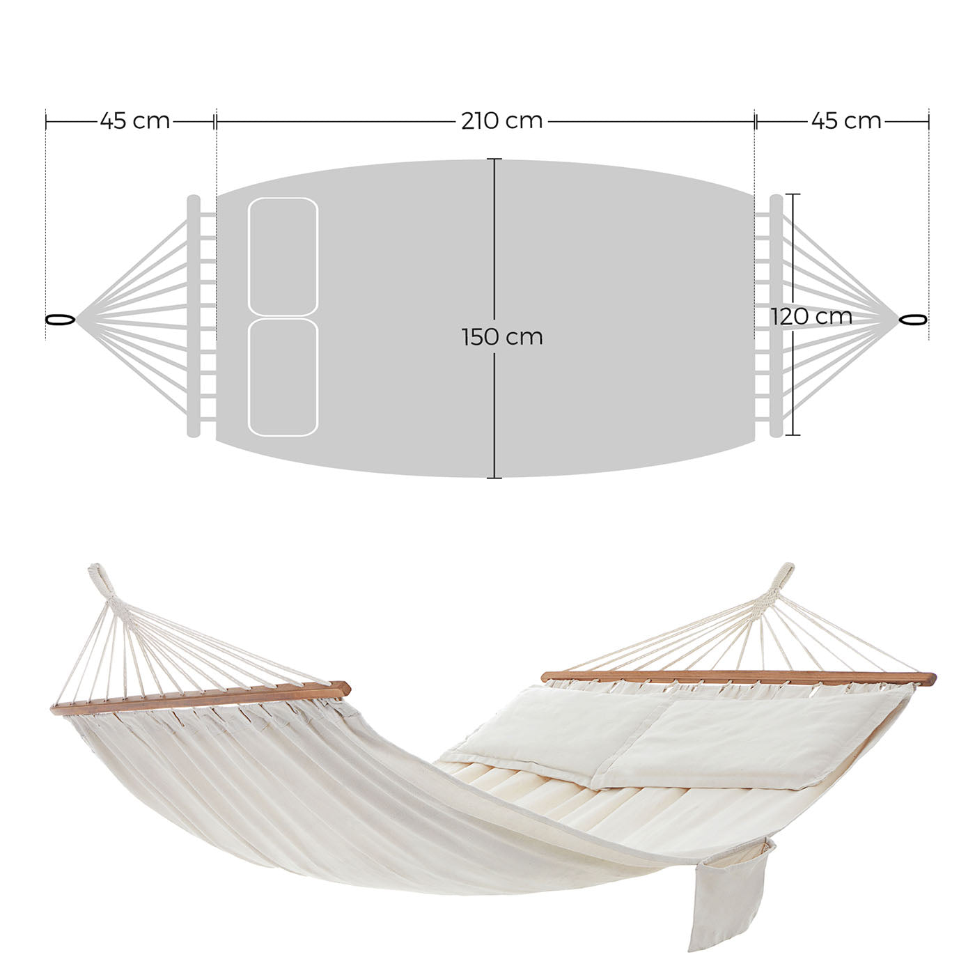 Hammock with Two Pillows - image 7