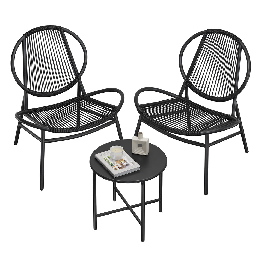 3-Piece Patio Bistro Furniture Set