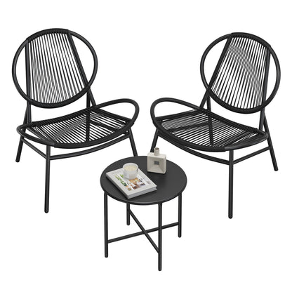 3-Piece Patio Bistro Furniture Set
