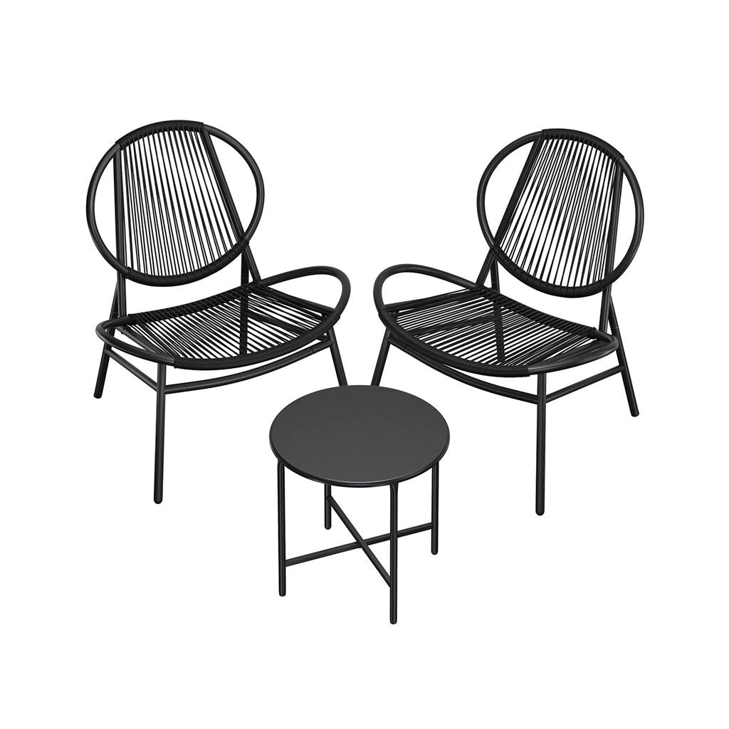 3-Piece Patio Bistro Furniture Set