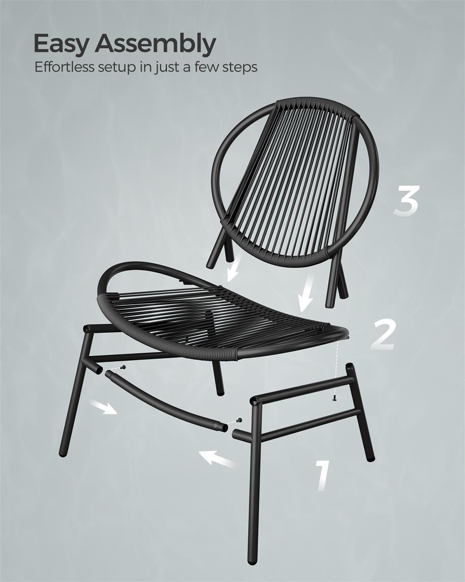 3-Piece Patio Bistro Furniture Set