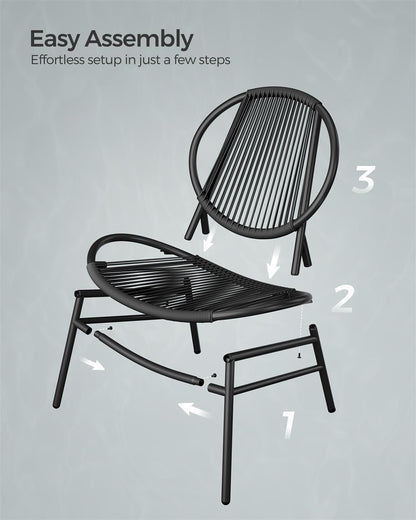 3-Piece Patio Bistro Furniture Set