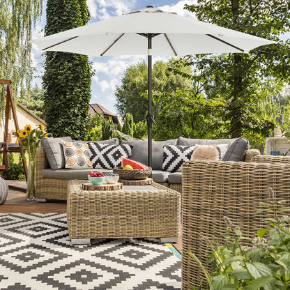 Patio Umbrella with Tilt and Crank Mechanism