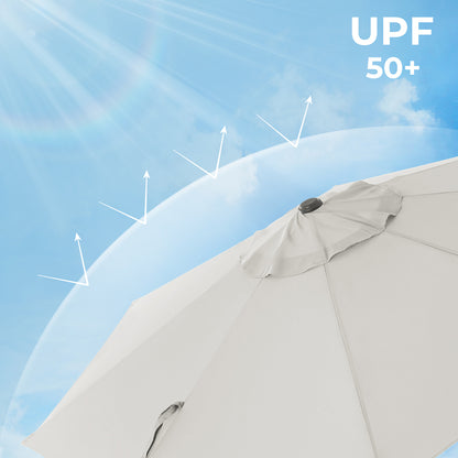 Patio Umbrella with Tilt and Crank Mechanism