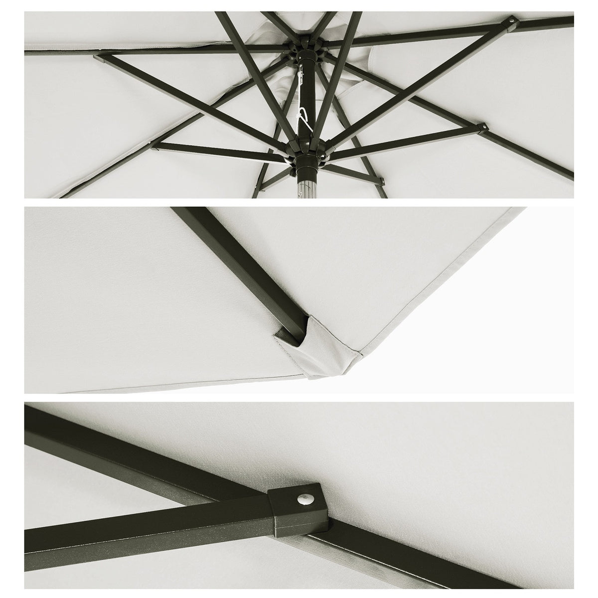 Patio Umbrella with Tilt and Crank Mechanism