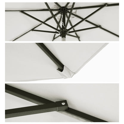 Patio Umbrella with Tilt and Crank Mechanism