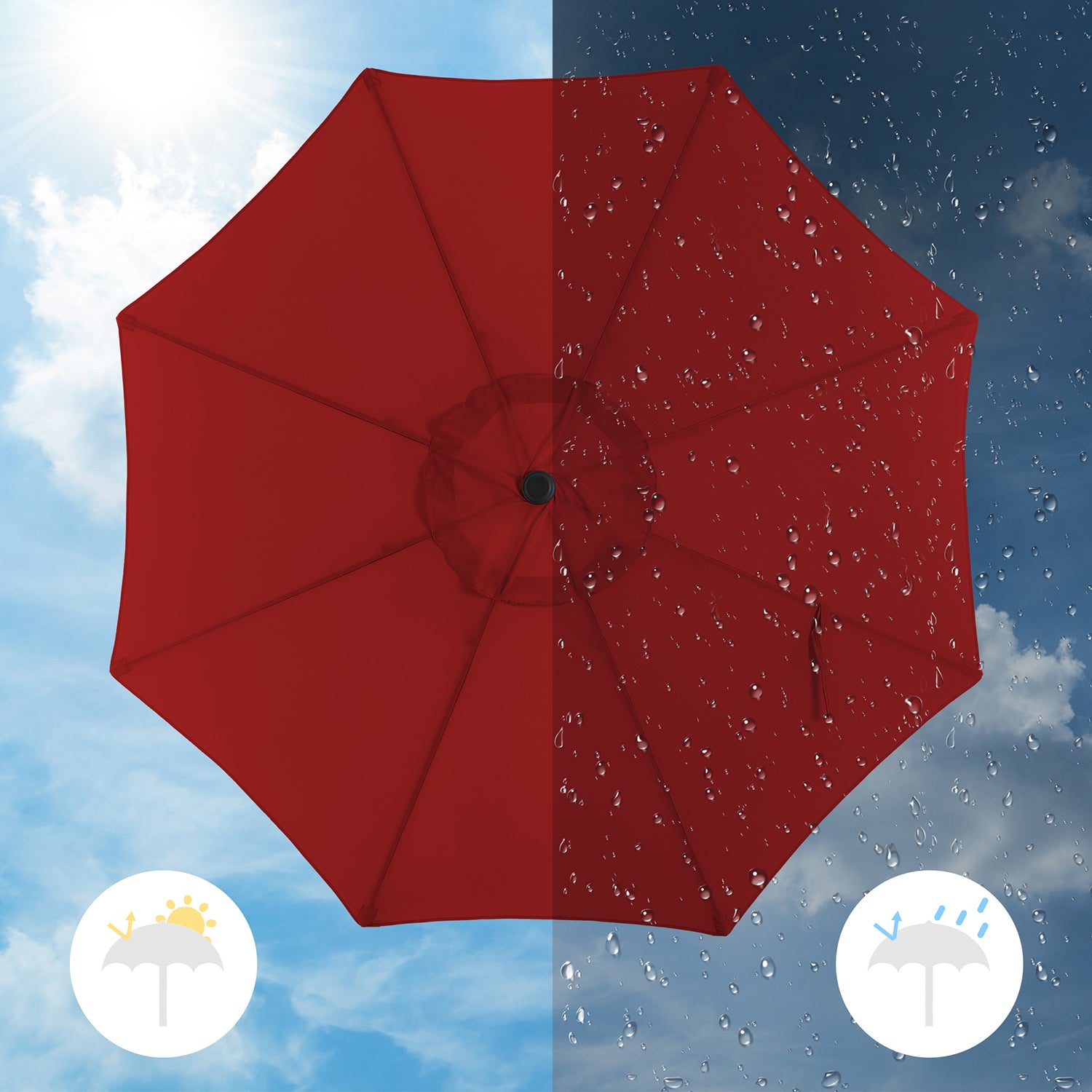 7.5ft Sun Parasol for Patio - image 6