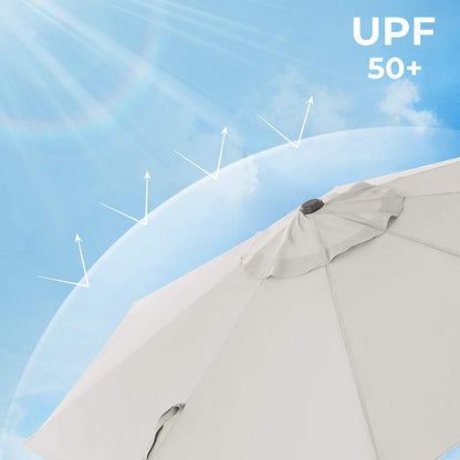 Patio Umbrella with Tilt and Crank Mechanism