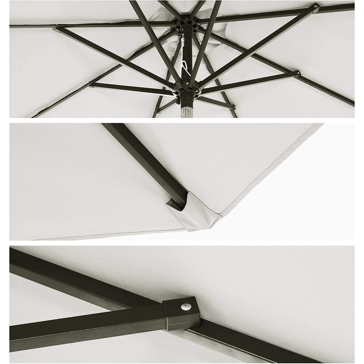 Patio Umbrella with Tilt and Crank Mechanism