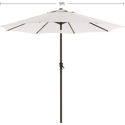 Patio Umbrella with Tilt and Crank Mechanism